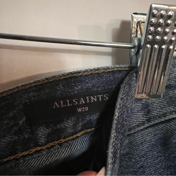All Saints Blue Denim Jean Shorts - Perfect Condition - W28 - Picture 2 of 5